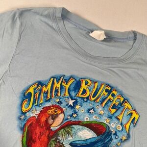 Bay Island Jimmy Buffett Under the Bigtop Tour 2000 Parrot‎ T-Shirt Small